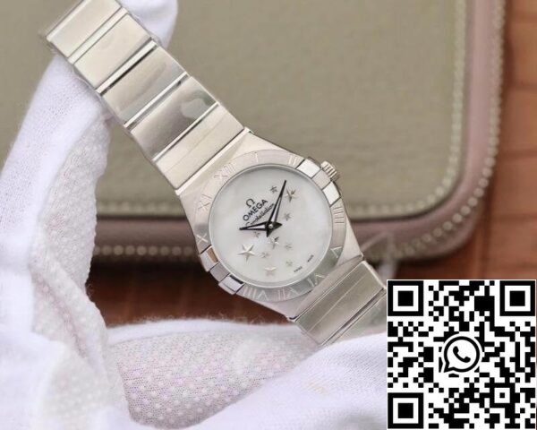 Omega Constellation Quartz Ladies 27mm TW Factory 1 1 Best Edition Swiss Eta Quartz 1376 White Dial US Replica Watch 9842 Omega Constellation Quartz Ladies 27mm TW Factory 1:1 Best Edition Swiss Eta Quartz 1376 White Dial