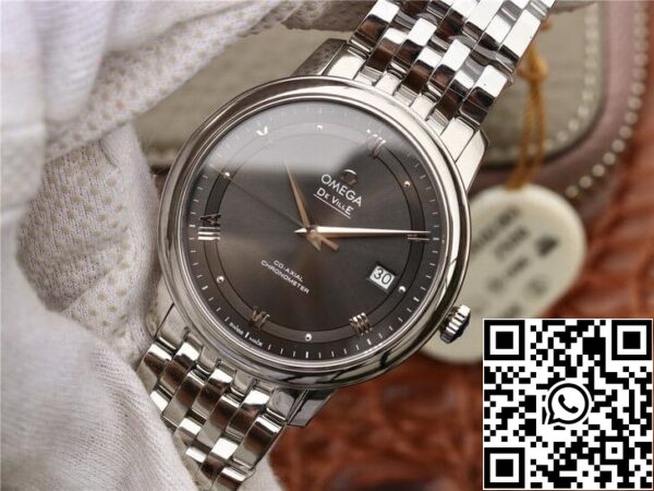 Omega De Ville 424 10 40 20 06 001 1 1 Best Edition MKS Factory Stainless Steel US Replica Klocka 4520 Omega De Ville 424.10.40.20.06.001 1:1 Best Edition MKS Factory Stainless Steel