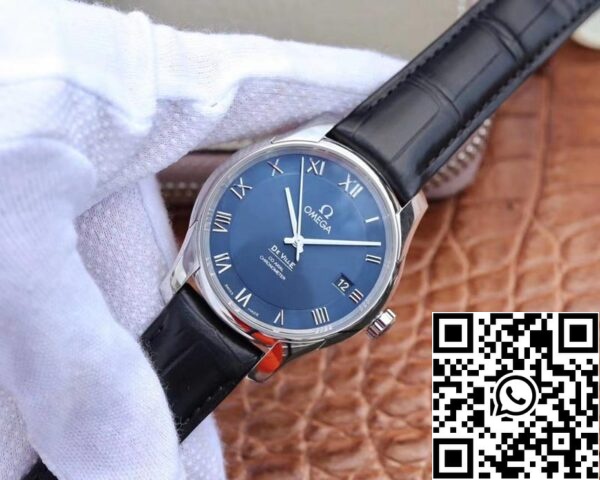 Omega De Ville 431 13 41 21 03 001 1 1 Best Edition VS Factory Blue Dial Swiss ETA8500 US Replica Watch 2594 Omega De Ville 431.13.41.21.03.001 1:1 Best Edition VS Factory Blue Dial Swiss ETA8500