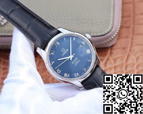 Omega De Ville 431 13 41 21 03 001 1 1 Best Edition VS Factory Blue Dial Swiss ETA8500 US Replica Uhr 4309 Omega De Ville 431.13.41.21.03.001 1:1 Best Edition VS Factory Blue Dial Swiss ETA8500