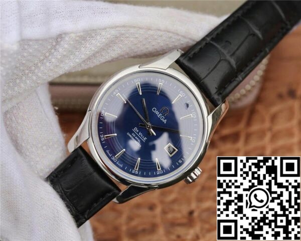 Omega De Ville 431 33 41 21 03 001 1 1 Best Edition VS Factory Dark Blue Dial US Replica Watch 2788 Omega De Ville 431.33.41.21.03.001 1:1 Best Edition VS Factory Dark Blue Dial