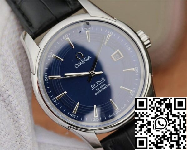 Omega De Ville 431 33 41 21 03 001 1 1 Best Edition VS Factory Dark Blue Dial US Replica Watch 5650 Omega De Ville 431.33.41.21.03.001 1:1 Best Edition VS Factory Dark Blue Dial