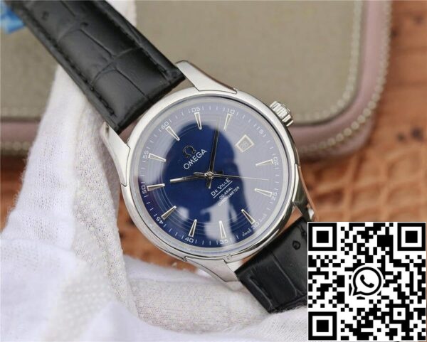 Omega De Ville 431 33 41 21 03 001 1 1 Best Edition VS Factory Dark Blue Dial US Replica Watch 7434 Omega De Ville 431.33.41.21.03.001 1:1 Best Edition VS Factory Dark Blue Dial