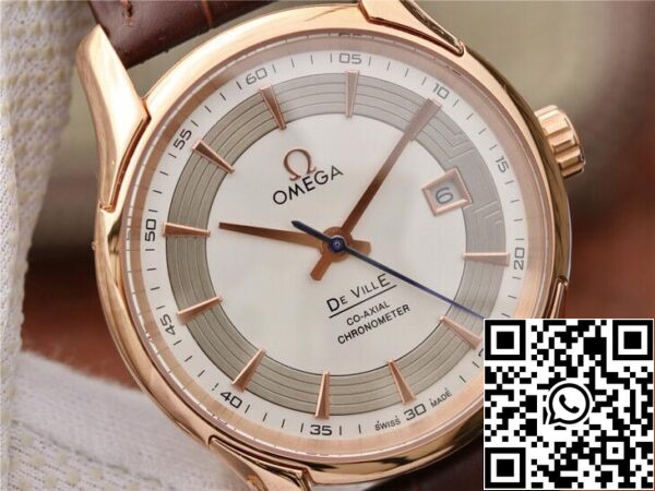 Omega De Ville 431 63 41 41 21 02 001 1 1 Best Edition VS Factory Red Gold US Replica óra 3714 Omega De Ville 431.63.41.41.21.02.001 1:1 Best Edition VS Factory Red Gold