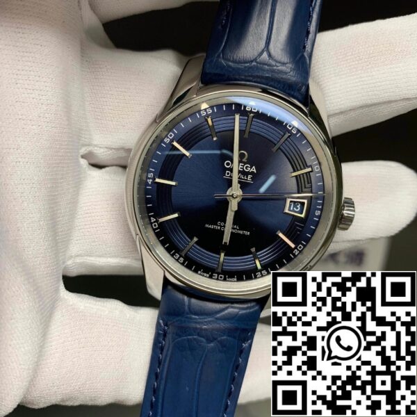 Omega De Ville 433 33 41 21 03 001 1 1 Най-доброто издание VS Factory Blue Dial САЩ реплика часовник 3500 Omega De Ville 433.33.41.21.03.001 1: 1 Най-доброто издание VS Factory Blue Dial