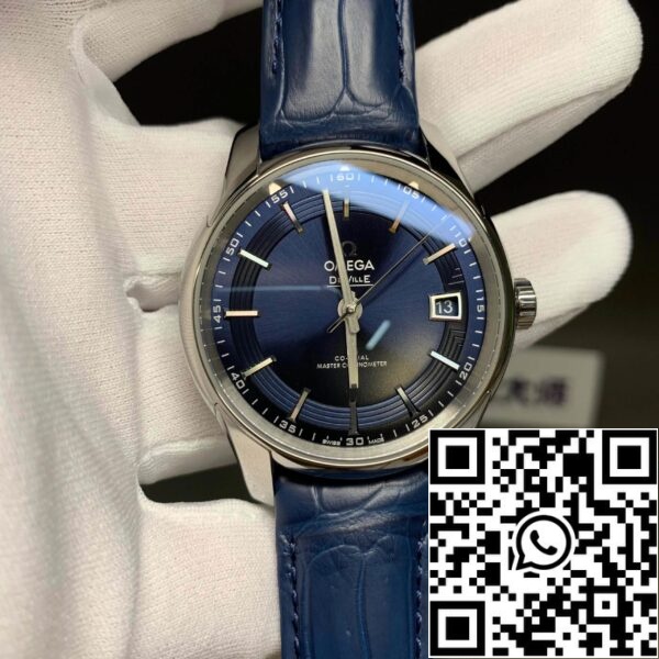 Omega De Ville 433 33 41 21 03 001 1 1 Най-доброто издание VS Factory Blue Dial САЩ Реплика часовник 9335 Omega De Ville 433.33.41.21.03.001 1: 1 Най-доброто издание VS Factory Blue Dial