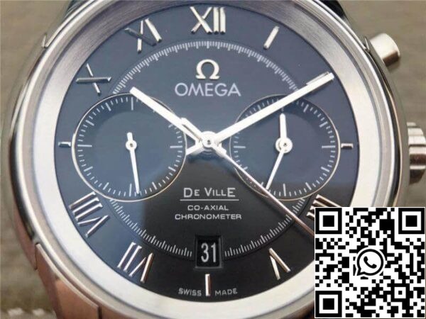 Omega De Ville Cronografo 431 10 42 51 01 001 OM Fabbrica 1 1 Migliore Edizione Svizzera ETA9300 Quadrante Nero Replica Orologio 4250 Omega De Ville Cronografo 431.10.42.51.01.001 OM Fabbrica 1:1 Migliore Edizione Svizzera ETA9300 Quadrante Nero