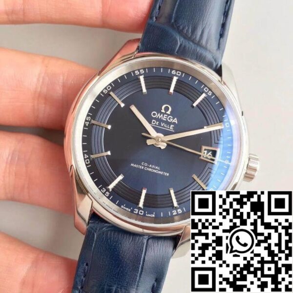 Omega De Ville Hour Vision 431 33 41 21 03 001 3S Factory 1:1 Best Edition Swiss ETA8500 Blue Dial US Replica Watch 8261 Omega De Ville Hour Vision 431.33.41.21.03.001 3S Factory 1:1 Best Edition Swiss ETA8500 Blue Dial