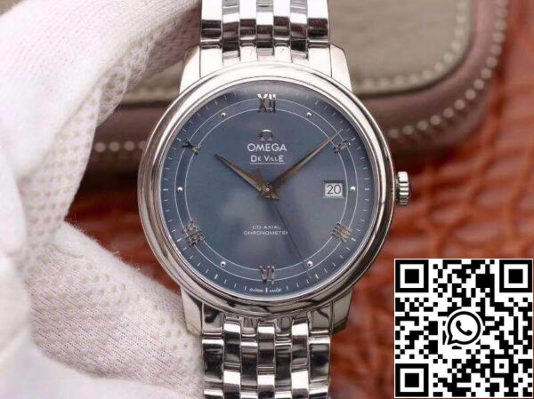 Omega De Ville Prestige 424 10 40 20 03 002 MKS Factory Men Horloges 1 1 Best Edition Zwitserse ETA9015 Blue Dial US Replica Watch 793 Omega De Ville Prestige 424.10.40.20.03.002 MKS Factory Men Horloges 1:1 Best Edition Zwitserse ETA9015 Blue Dial