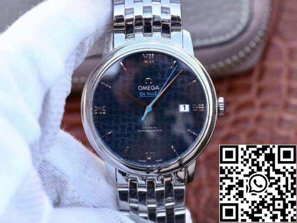 Omega De Ville Prestige 424 10 40 20 03 003 1 1 Best Edition Zwitserse ETA2892 Blauw getextureerde wijzerplaat US Replica Watch 1148 Omega De Ville Prestige 424.10.40.20.03.003 1:1 Best Edition Zwitserse ETA2892 Blauw getextureerde wijzerplaat