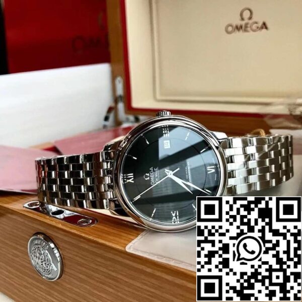 Omega De Ville Prestige Co Axial Chronometer 39 5 мм 424 10 40 20 01 001 Швейцарский оригинальный механизм США Реплика часы 8110 Omega De Ville Prestige Co Axial Chronometer 39,5 мм 424.10.40.20.01.001 - Швейцарский оригинальный механизм