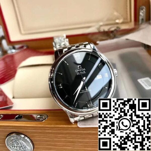 Omega De Ville Prestige Co Axial Chronometer 39 5 мм 424 10 40 20 01 001 Швейцарский оригинальный механизм США Реплика часы 9194 Omega De Ville Prestige Co Axial Chronometer 39,5 мм 424.10.40.20.01.001 - Швейцарский оригинальный механизм