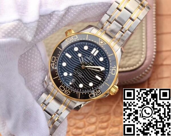 Omega Seamaster 210 20 42 20 01 002 1 1 Best Edition VS Factory Quadrante Nero Replica Orologio 693 Omega Seamaster 210.20.42.20.01.002 1:1 Best Edition VS Factory Quadrante Nero