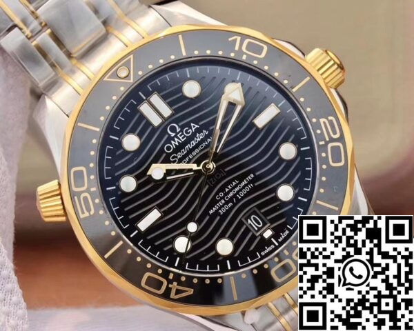 Omega Seamaster 210 20 42 20 01 002 1 1 Melhor Edição VS Fábrica Mostrador Preto EUA Réplica Relógio 711 Omega Seamaster 210.20.42.20.01.002 1:1 Melhor Edição VS Fábrica Mostrador Preto