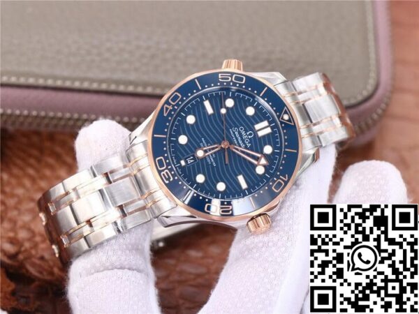 Omega Seamaster 210 20 42 20 03 002 1:1 Best Edition VS Factory Blue Dial US Replica Zegarek 7516 Omega Seamaster 210.20.42.20.03.002 1:1 Best Edition VS Factory Blue Dial