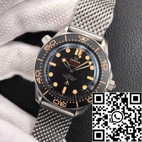 Omega Seamaster 210 90 42 20 01 001 James Bond 007 1 1 Melhor Edição VS Fábrica Titânio Metal EUA Réplica Relógio 1416 Omega Seamaster 210.90.42.20.01.001 James Bond 007 1:1 Melhor Edição VS Fábrica Titânio Metal