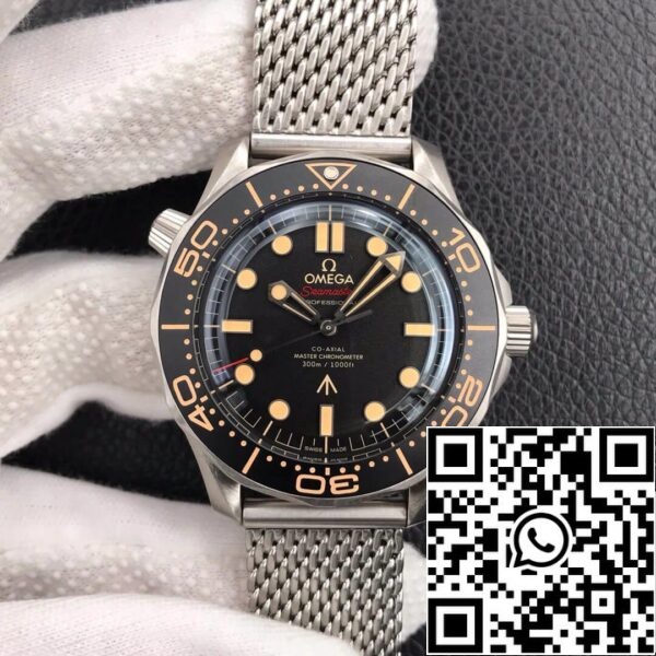 Omega Seamaster 210 90 42 20 01 001 James Bond 007 1 1 Best Edition VS Factory Titanium Metal US Replica Watch 5634 Omega Seamaster 210.90.42.20.01.001 James Bond 007 1:1 Best Edition VS Factory Titanium Metal