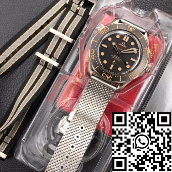 Omega Seamaster 210 90 42 20 01 001 James Bond 007 1 1 Best Edition VS Factory Titanium Metal US Replica Watch 9597 Omega Seamaster 210.90.42.20.01.001 James Bond 007 1:1 Best Edition VS Factory Titanium Metal