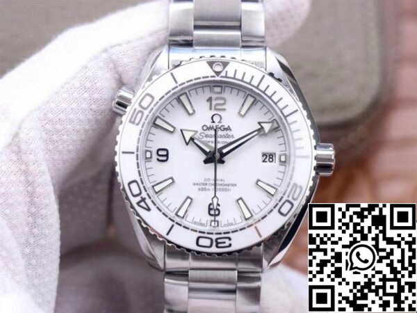 Omega Seamaster 215 30 40 20 04 001 Planet Ocean 600M 1 1 Melhor Edição VS Fábrica Mostrador Branco EUA Réplica Relógio 7597 Omega Seamaster 215.30.40.20.04.001 Planet Ocean 600M 1:1 Melhor Edição VS Fábrica Mostrador Branco