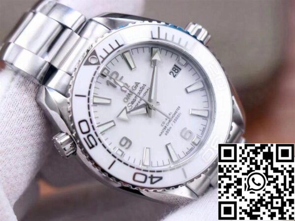 Omega Seamaster 215 30 40 20 04 001 Planet Ocean 600M 1 1 Melhor Edição VS Fábrica Mostrador Branco EUA Réplica Relógio 7892 Omega Seamaster 215.30.40.20.04.001 Planet Ocean 600M 1:1 Melhor Edição VS Fábrica Mostrador Branco