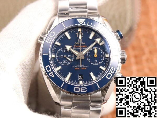 Omega Seamaster 215 30 46 51 03 001 1 1 Best Edition OM Factory V3 Blue Ceramic Bezel US Replica Watch 2132 Omega Seamaster 215.30.46.51.03.001 1:1 Best Edition OM Factory V3 Blue Ceramic Bezel