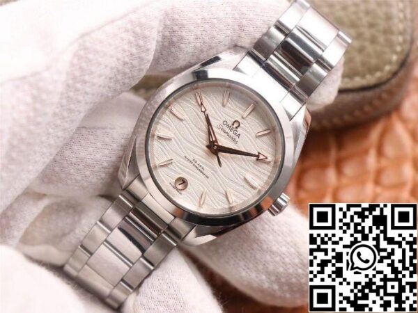 Omega Seamaster 220 10 38 20 02 002 Aqua Terra 150M 1 1 Лучшее издание VS завод белый циферблат швейцарский 8800 США Реплика Смотреть 4434 Omega Seamaster 220.10.38.20.02.002 Aqua Terra 150M 1:1 Лучшее издание VS завод белый циферблат швейцарский 8800