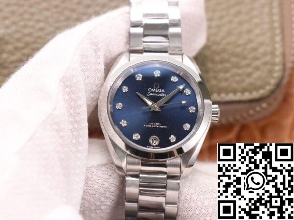 Omega Seamaster 220 10 38 20 53 001 Aqua Terra 150M 1 1 Best Edition VS Factory Blue dial Swiss 8800 US Replica Watch 6082 Omega Seamaster 220.10.38.20.53.001 Aqua Terra 150M 1:1 Best Edition VS Factory Blue dial Swiss 8800