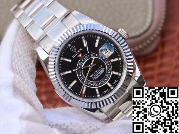 WaterMark 1 776 Rolex SKY DWELLER 326139 Legjobb 1:1 Edition Legjobb gyári fekete számlap