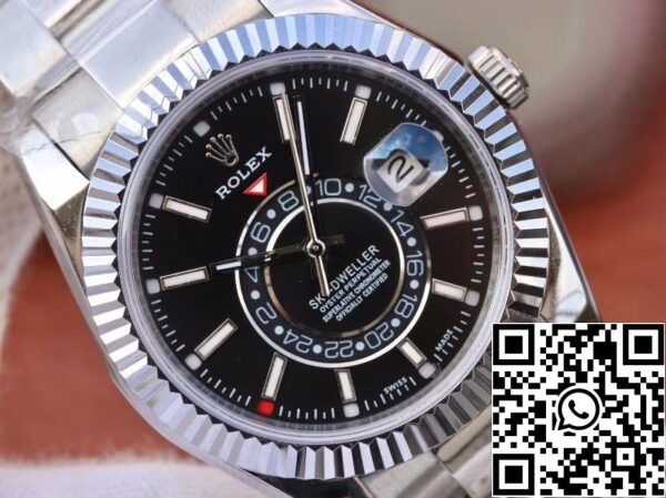 WaterMark 3 776 Rolex SKY DWELLER 326139 Paras 1:1 painos Paras Factory Musta soittaa