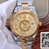 WaterMark 782 Rolex SKY-DWELLER 326938-72418 Best 1:1 Edition Best Factory Gold Dial