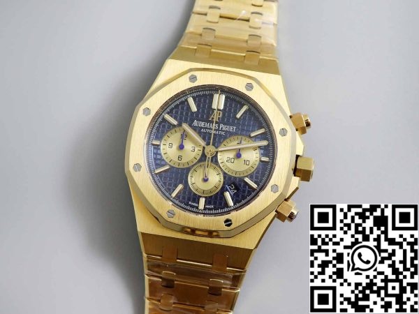 a1569132703667 8225 Audemars Piguet Royal Oak 26331BA 1:1 Best Edition OM Factory Quadrante blu Oro giallo