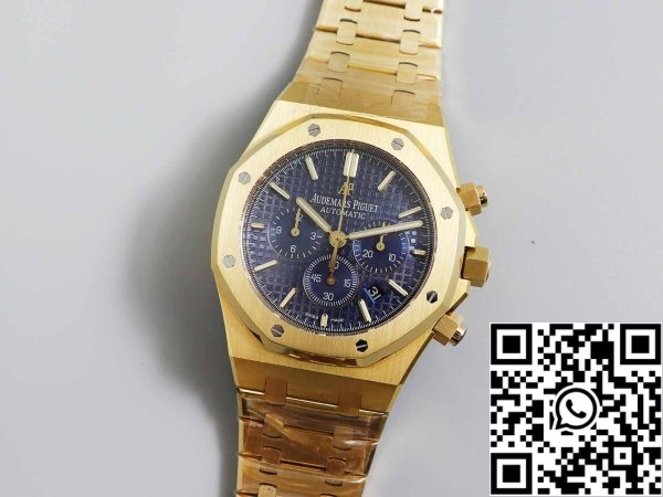 a1569132772586 2865 Audemars Piguet Royal Oak 26331 1:1 Best Edition OM Factory Μπλε καντράν κίτρινο χρυσό ανοξείδωτο ατσάλι