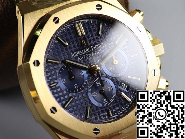 a1569132773256 3774 Audemars Piguet Royal Oak 26331 1:1 Най-добро издание OM Фабрика Blue Dial Жълто злато Неръждаема стомана