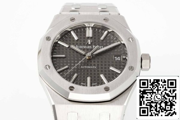 a1684642068845 4227 Audemars Piguet Royal Oak 15450ST.OO.1256ST.02 1:1 Best Edition APS Factory V3 szürke ruthén számlapja