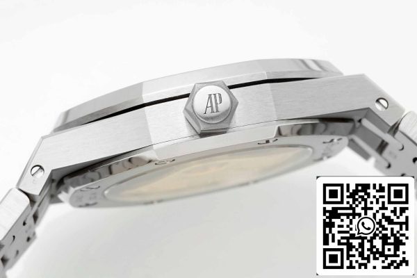 a1684642068851 6436 Audemars Piguet Royal Oak 15450ST.OO.1256ST.02 1:1 Best Edition APS Factory V3 Grå Ruthenium urtavla