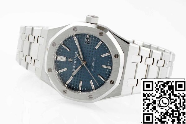 a1684642152670 3428 Audemars Piguet Royal Oak 15450ST.OO.1256ST.03 1:1 Best Edition APS Factory V3 Quadrante blu