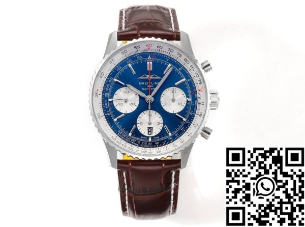 a1689250499167 8270 Breitling Navitimer B01 Chronograph AB0137211C1A1 41mm 1:1 Best Edition BLS Factory Bracelete em pele