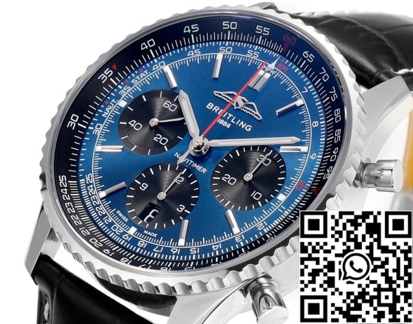 a1689250758991 3286 Breitling Navitimer B01 Chronograph AB0139241C1P1 43mm 1:1 Paras painos BLS Factory