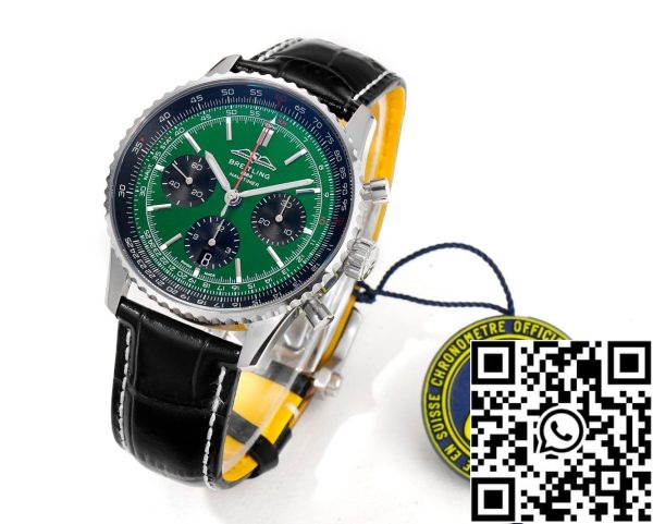 a1689250825547 4231 Breitling Navitimer B01 Chronograph AB0137241L1P1 43mm 1:1 Best Edition BLS Factory