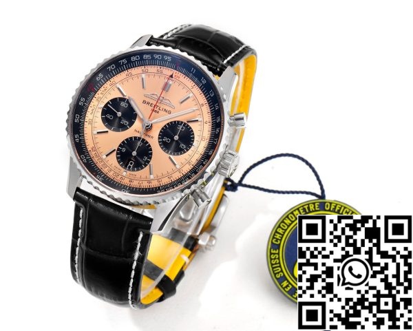 a1689250996676 1028 Breitling Navitimer B01 kronográf AB0138241K1P1 43mm 1:1 Best Edition BLS Gyár