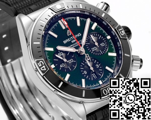 a1697113898371 0134 Breitling Super Chronomat B01 AB0136251L1S1 44mm BLS Factory 1:1 Paras painos