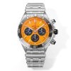 a1697114608971 1167 Breitling Super Chronomat B01 AB01364A1I1S1 44mm BLS Factory 1:1 Best Edition Esfera Naranja