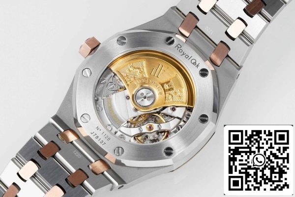 a1700155991154 0875 Audemars Piguet Royal Oak 15450SR.OO.1256SR.01 APS Factory 1:1 Best Edition V3 Biała tarcza Różowe złoto i stal