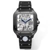 a1714932703859 0828 Cartier santos Skeleton 40mm WHSA0009 THB Factory 1:1 Best Edition Luneta branca