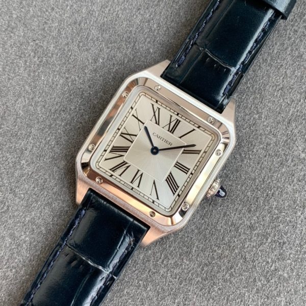 i1588063820 1535 8 Cartier Santos-Dumont WGSA0022 1:1 Best Edition F1 Factory Caixa em aço inoxidável