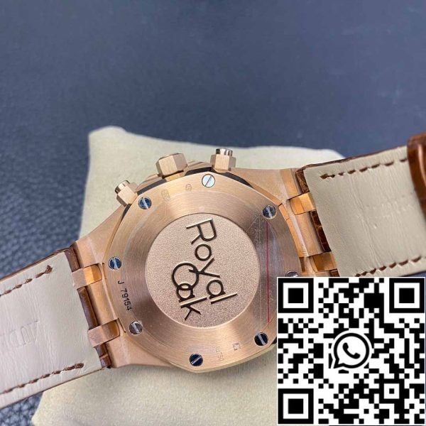 i1589175900 4503 5 Audemars Piguet Royal Oak 26331 1:1 Best Edition OM Factory Brun läderrem Roséguld