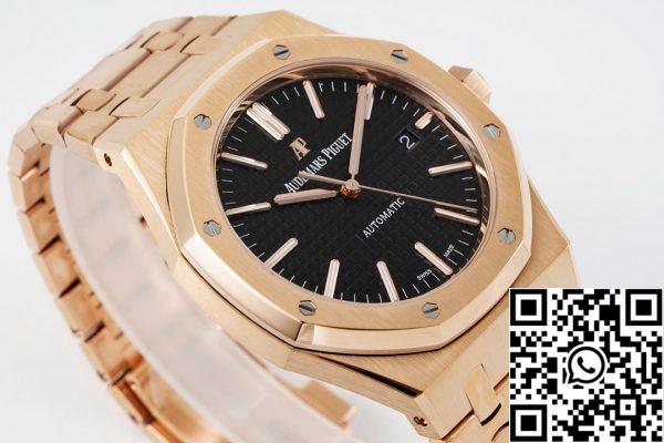 i1657198860 2474 4 17658c1e 75bd 4c4d a9d9 db8f3c987fdf Audemars Piguet Royal Oak 15400ST 1:1 Mejor Edición ZF Factory Esfera Negra Oro Rosa