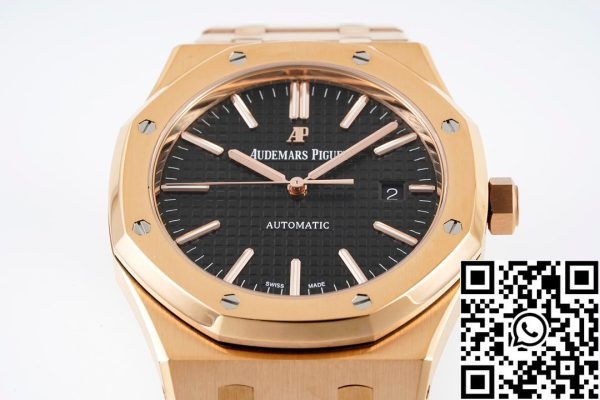 i1657198860 6163 2 ed54f709 88fb 4f1f 8028 9cb38593ea3f Audemars Piguet Royal Oak 15400ST 1:1 Best Edition ZF Factory Mostrador Preto Ouro Rosa