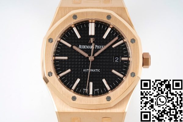 i1657198860 6880 1 046d2b98 189d 43a8 87fe f94bfcbcf1ae Audemars Piguet Royal Oak 15400ST 1:1 Best Edition ZF Factory Black Dial Rose Gold