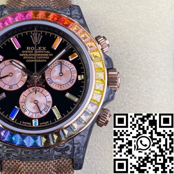 i1698680163 4609 4 Rolex Daytona Cosmograph Diw Custom Version 1:1 Best Edition Diw Factory Rainbow Lünette